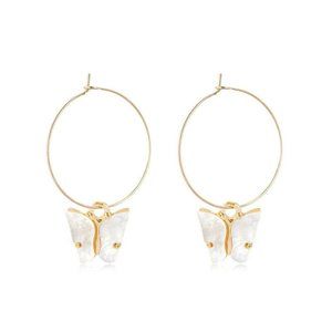 BRAND NEW ** NWOT ** DARLING BUTTERFLY 🦋 HOOP EARRINGS